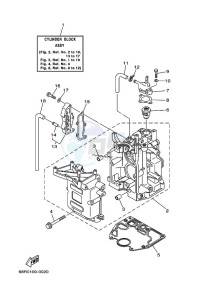 FT8D drawing CYLINDER--CRANKCASE