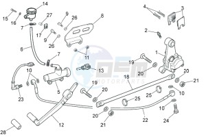 RS 50 drawing Rear brake system