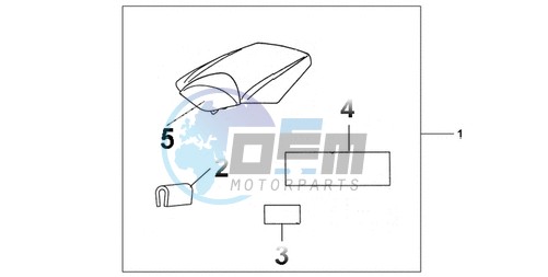 REAR SEAT COWL CANDY TAHITIAN BLUE