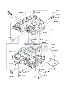 Z1000_ABS ZR1000ECF FR XX (EU ME A(FRICA) drawing Crankcase