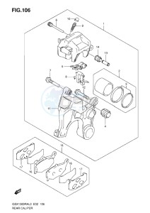 GSX1300R drawing REAR CALIPER