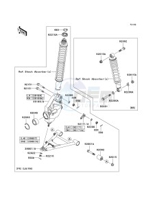 KVF 360 B [PRAIRIE 360] (B6F-B9F) B8F drawing SUSPENSION