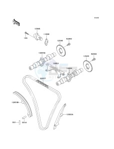 EN 500 C [VULCAN 500 LTD] (C6F-C9F) C7F drawing CAMSHAFT-- S- -_TENSIONER