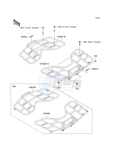 KVF 650 E [BRUTE FORCE 650 4X4 HARDWOODS GREEN HD] (E6F-E9F) E6F drawing CARRIER-- S- -