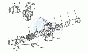 V 75 750 PA Nuovo Tipo PA Nuovo Tipo drawing Fuel supply