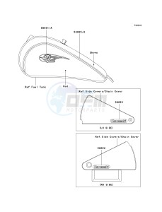 VN 800 A [VULCAN 800] (A6-A9) [VULCAN 800] drawing DECALS-- VN800-A8- -