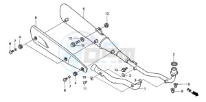 ANF125 drawing EXHAUST MUFFLER