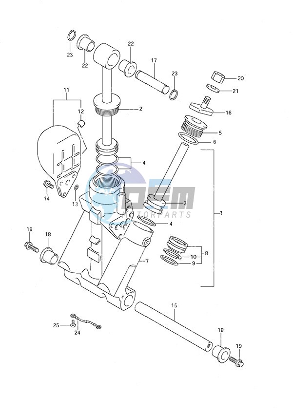 Trim Cylinder (DF200TL 2008 & Newer)