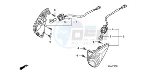 CBF1000TA Europe Direct - (ED / ABS) drawing WINKER