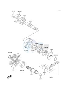 KDX 50 A (A1-A3) drawing TRANSMISSION