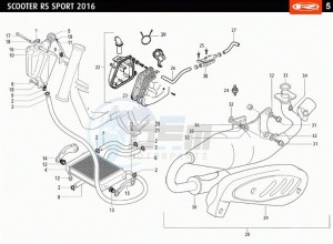 RS-SPORT-GRAY 50 drawing RADIATOR - EXHAUST