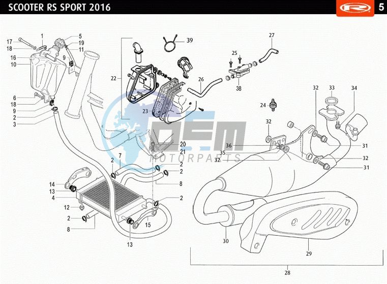 RADIATOR - EXHAUST