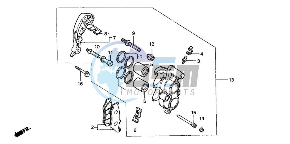 FRONT BRAKE CALIPER