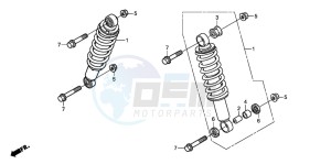 TRX250EX SPORTRAX 250 EX drawing FRONT CUSHION