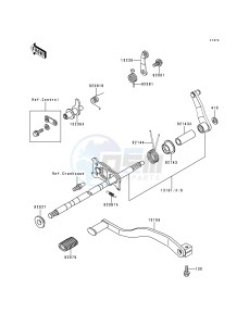 KLF 300 C [BAYOU 300 4X4] (C1-C4) [BAYOU 300 4X4] drawing GEAR CHANGE MECHANISM