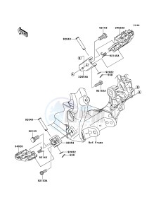 KX450F KX450E9F EU drawing Footrests