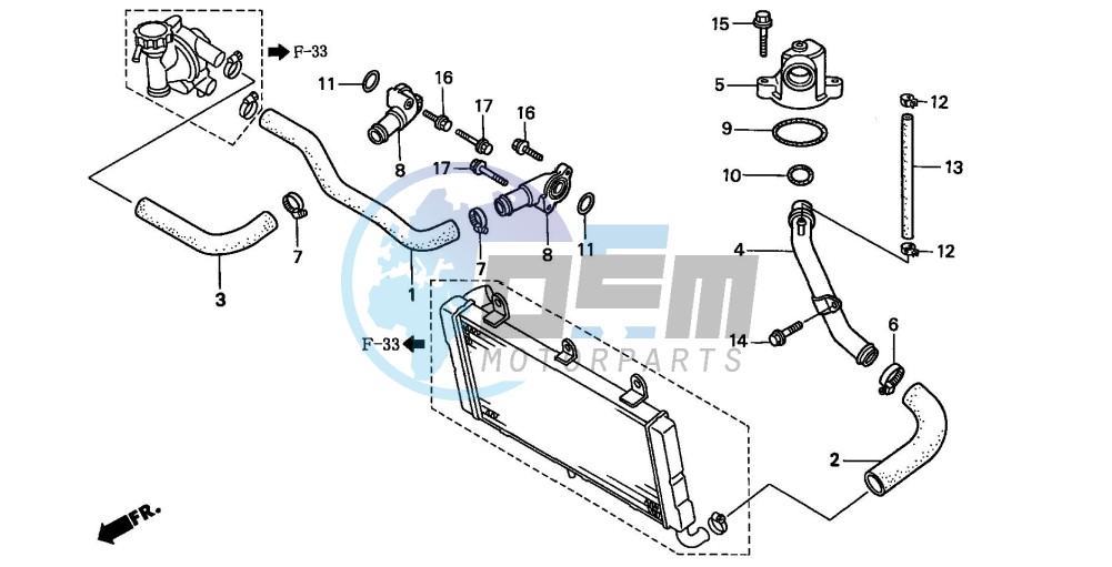 WATER PIPE (ST1100T/V/W/AT/AV/AW)