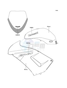 ER-6f EX650A6F GB XX (EU ME A(FRICA) drawing Decals(Ebony)