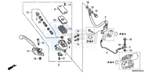 VFR800A9 Ireland - (EK / ABS MME) drawing FR. BRAKE MASTER CYLINDER (VFR800A)