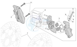 RSV 2 1000 drawing Front brake caliper II