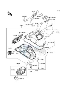 VERSYS_ABS KLE650DDF XX (EU ME A(FRICA) drawing Air Cleaner