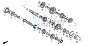 CG125ES drawing TRANSMISSION