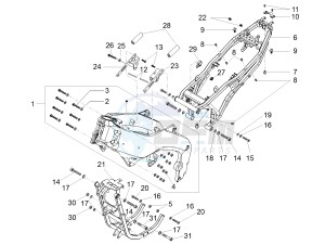 RS 125 REPLICA 4T E4 ABS (EMEA) drawing Frame