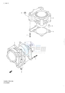 DL 650 V-STROM EU-UK drawing CYLINDER