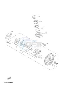 NS50F NITRO 4T (1GB4) drawing OIL PUMP