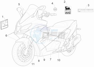 SRV 850 4t 8v e3 drawing Plates - Emblems