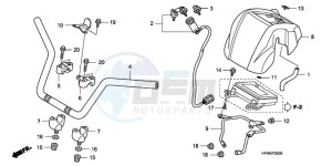 TRX420TMA Europe Direct - (ED / 2WD) drawing HANDLE PIPE