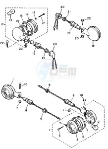 XV VIRAGO 535 drawing FLASHER LIGHT