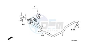 CB600FAC drawing AIR INJECTION CONTROL VALVE