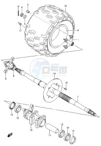 LT-Z400 drawing RIGHT REAR WHEEL