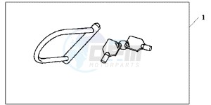 CBR600RRB drawing U LOCK