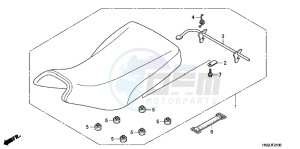 TRX500FAD TRX500FA Europe Direct - (ED) drawing SEAT