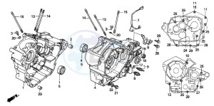 VT600CD 400 drawing CRANKCASE