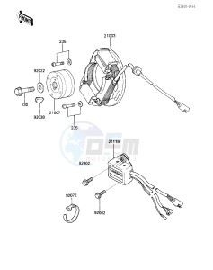 KX 125 E [KX125] (E1) [KX125] drawing IGNITION_GENERATOR