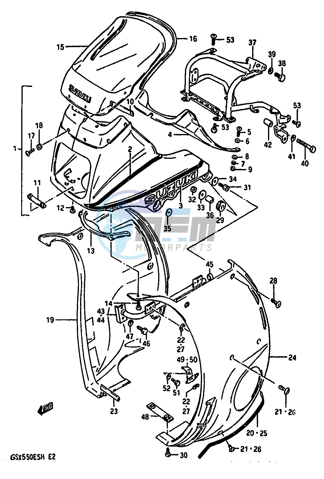 COWLING (GSX550EFG)