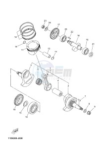 XT660Z (ABS) TENERE ABS (2BE2 2BE2 2BE2) drawing CRANKSHAFT & PISTON