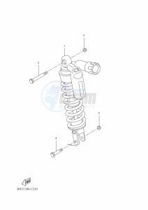 XTZ690D-B TENERE 700 (BEH4) drawing REAR SUSPENSION