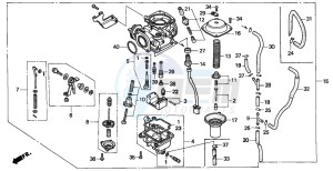 CB250 NIGHTHAWK drawing CARBURETOR