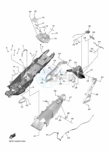 NIKEN GT MXT890D (BFD1) drawing REAR FENDER