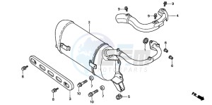 SRX50 drawing EXHAUST MUFFLER