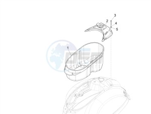 GTS 300 SUPER HPE 4T 4V IE ABS E4 (NAFTA) drawing Helmet housing - Undersaddle