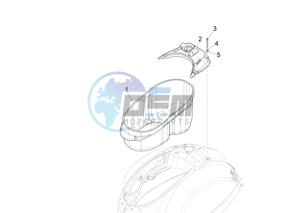 Helmet housing - Undersaddle