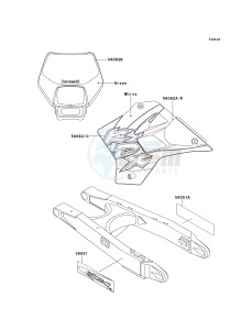 KDX 220 A [KDX220R] (A4-A8) [KDX220R] drawing DECALS-- KDX220-A6- -