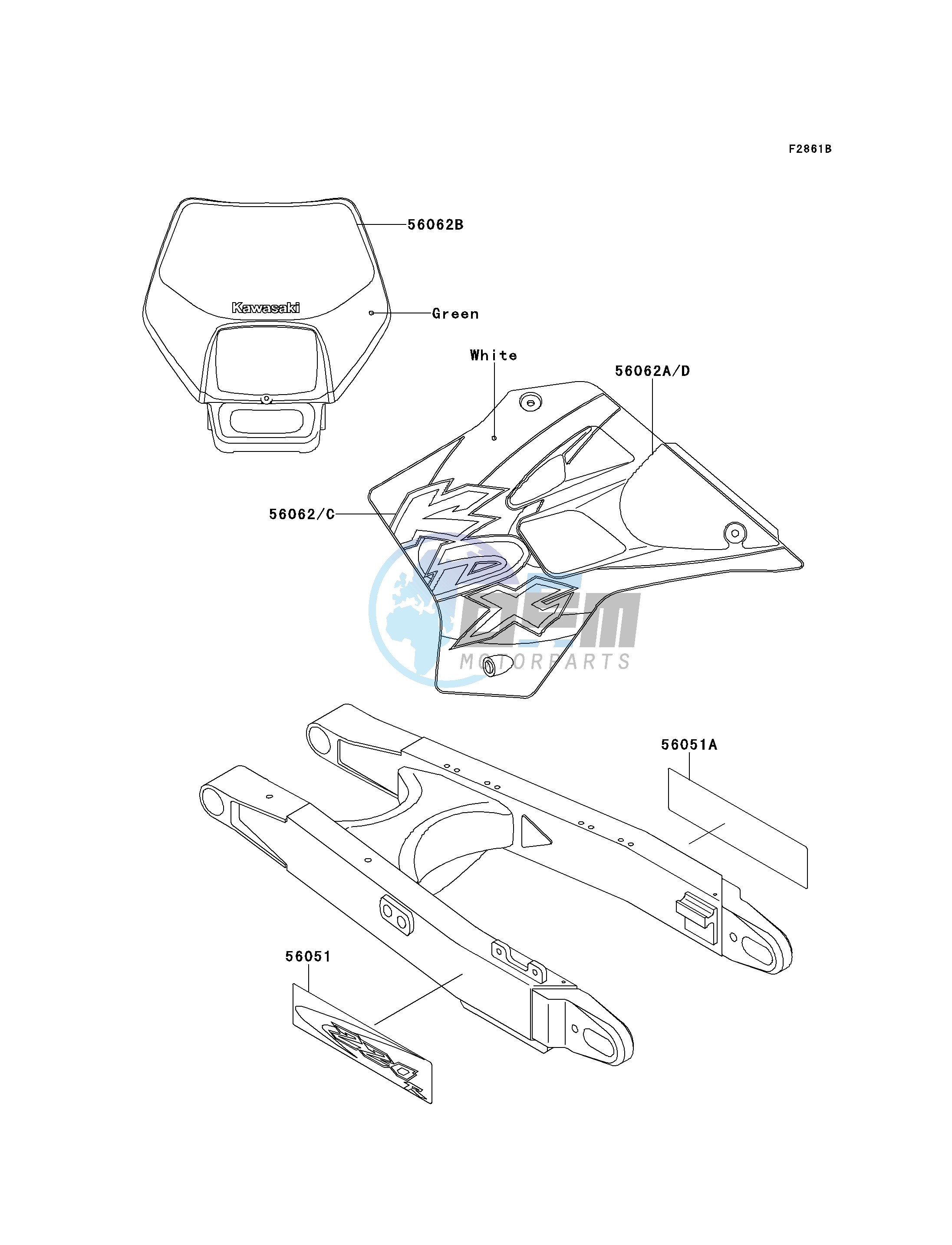 DECALS-- KDX220-A6- -