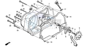 C70CW drawing RIGHT CRANKCASE COVER