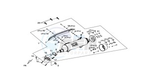 MAXSYM 400 EFI drawing EXHAUST